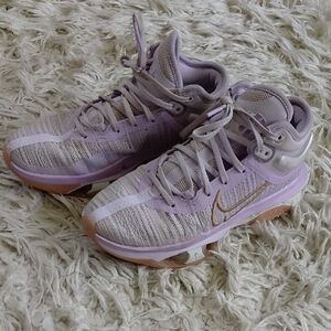 Nike Purple and Tan Sneakers